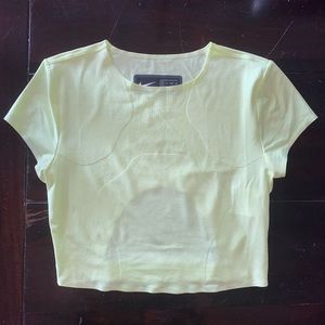 Neon workout crop top nike